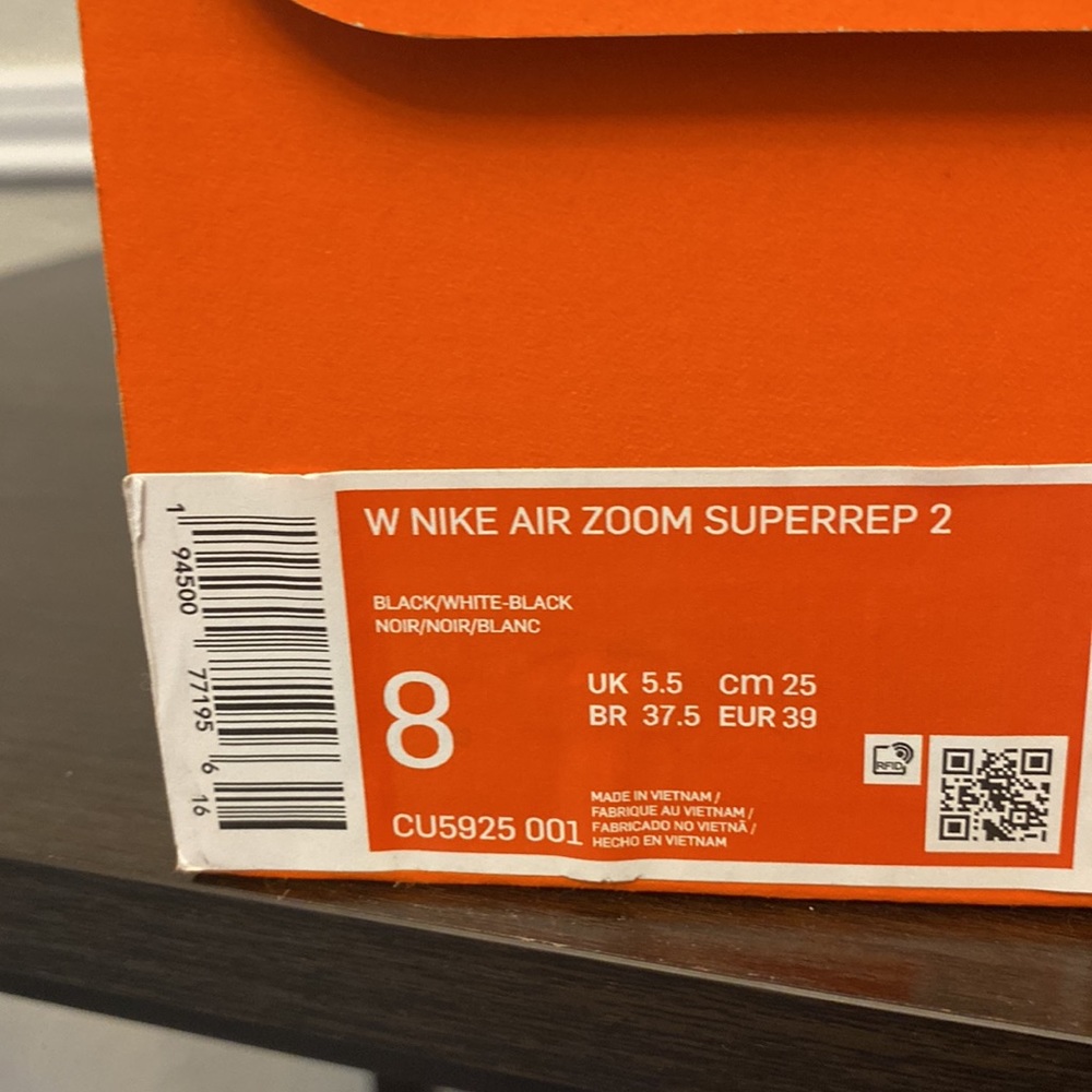 Nike air zoom superrep 2 womens shoes size 8 brand new with box - Picture 2 of 3